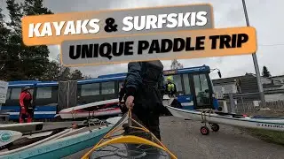 20+ sea kayaks, surfskis & Itiwit X500 around Sickla&ouml;n, Stockholm (19 km group kayaking + portage)