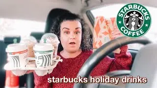 Trying Starbucks Holiday Drinks 2020!
