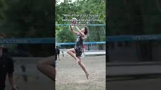 Volleyball vs. Basketball? #volleyball #volleyballplayer #athlete #basketball