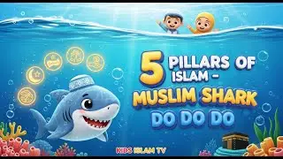 Muslim Shark | 5 Pillars of Islam Nasheed for Kids | Shahadah, Salah, Zakah, Sawm, Hajj | Baby shark