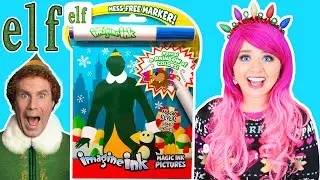Coloring Buddy The Elf Imagine Ink Coloring Book | Christmas Magic Ink Activity & Game Book