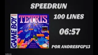 Tetris (gameboy) 100 Lines Speedrun PB in 06:57 by andresfgp13