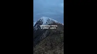 Черничная тропа и хребет Аибга в октябре. Красная Поляна