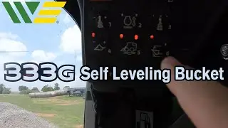 How to use John Deere 333G Skid Steer Self Leveling Bucket Feature