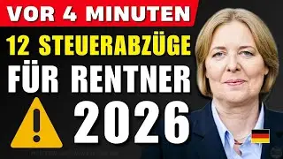 🔥 VOR 4 MIN | EILMELDUNG: 12 Steuer-Abz&uuml;ge f&uuml;r Rentner 2026 &ndash; viele kennen sie nicht!