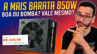 A fonte MAIS VENDIDA da Black Friday! Fonte Cooler Master MWE Gold 850 V3 - PRESTA ESSE TREM?
