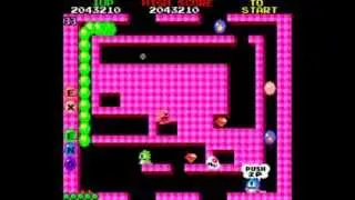 Bubble Bobble level 1 - 52 going for high score