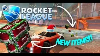 *New*  Rocket league Christmas Crate Update!! Opening All Christmas Crates!! Huge 4k subs giveaway!!