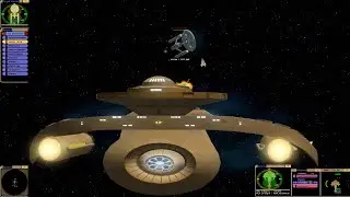 TOS Cardassian Warship vs TOS Constitution Class | KM | Star Trek Bridge Commander