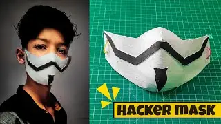 How to make Hacker mask at home easy without sewing machine | Hacker mask | Face mask without sewing