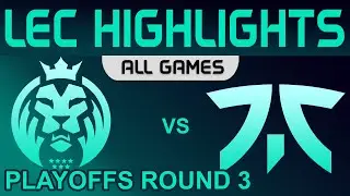 MAD vs FNC Highlights ALL GAMES Playoffs Round 3 LEC Summer 2022 MAD Lions vs Fnatic by Onivia