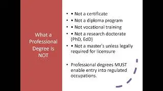 DEFINING THE TITLE OF PROFESSIONAL DEGREES.
