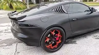 RVRN'S RV DS016, orange lip with orange and black spoke for a  2016 #jaguar F Type. #forgedwheels