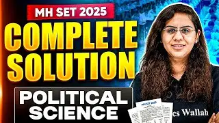 Maharashtra SET June 2025 Paper Analysis & Complete Solution | MH SET Political  Science | Chandni