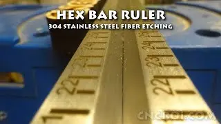 Hex Bar Ruler: 304 Stainless Steel Fiber Etching