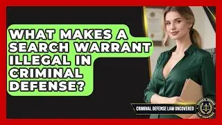 What Makes A Search Warrant Illegal In Criminal Defense? - Criminal Defense Law Uncovered