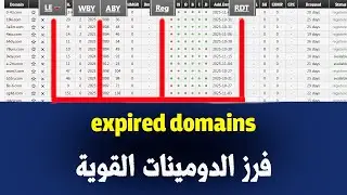 تحليل الدومينات القوية داخل موقع expired domains