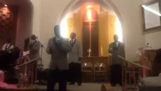 Doc an group singing at pastor @ First Lady anniversary