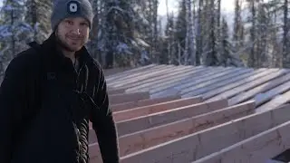 Winter Cabin Build in Remote Alaska | Finishing the Floor Joists