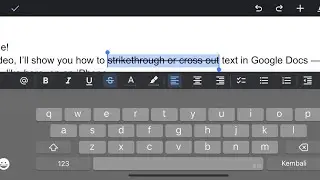 ⚡️ How to Strikethrough or Cross Out Text in Google Docs | Using Shortcuts or the Format Menu | 2025