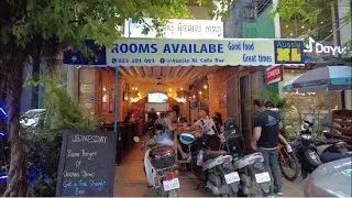 Evening scene  - Rue Pasteur No 51 - Walk around | Cambodia Tour
