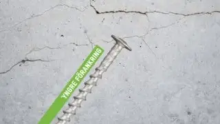 Montage i l&auml;ttbetong med l&auml;ttbetongskruv