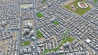 Kirkuk city  Iraq 3d model 50km