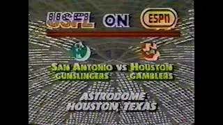 USFL San Antonio Gunslingers @ Houston Gamblers, Jun. 18, 1984