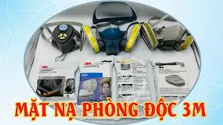 Mặt nạ phòng độc 3M chính hãng, chống độc bảo vệ hô hấp