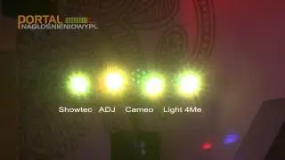 Light 4Me, Cameo, Showtec i ADJ - por&oacute;wnanie LED&oacute;w FlatPAR