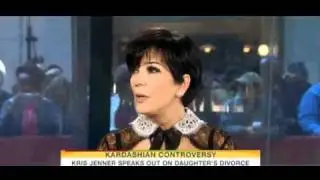 Kris Jenner appeared on TODAY about  kim's divorce