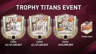 TROPHY TITANS IS HERE!! 117 OVR ZIDANE NEW EVENT IN FIFA MOBILE 23!