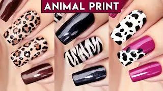 TUTORIAL de UNHAS DECORADAS de Oncinha, Zebrinha e Vaquinha | Estampa Animal Print