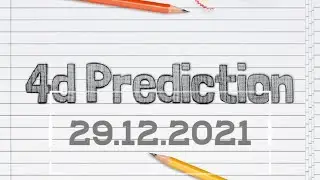 29/12/2021 Singapore, Magnum and SportsToto 4d Prediction (Ramalan 4d : Singapore/Magnum/SportsToto)