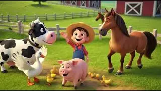 Old MacDonald Had a Farm  | Animal Sounds Song | Kids Rhymes & Songs