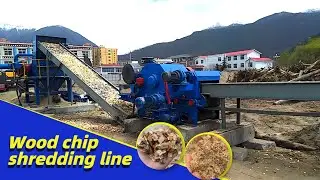 Wood Processing Miracle:The Collaborative Operation of Chipper and Crusher,Unveiled!#woodshredder