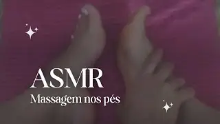 ASMR CASEIRINHO MASSAGEM NOS PÉS - sons de boca, sons de água, relaxamento intenso 🎀💤