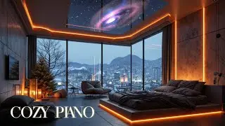 Уютное зимнее пианино ~ Музыка для сна в галактическую ночь Глубокая релаксация 🌌