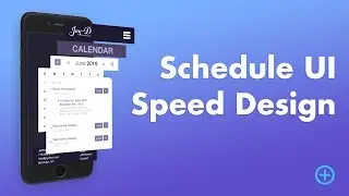 Adobe XD Schedule UI Speed Design
