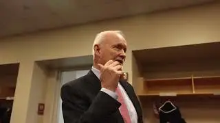 Lindy Ruff locker room speech after 3-1 win over the Stars