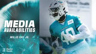 Willie Gay Jr. meets with the media | Miami Dolphins