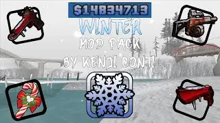 [SA:MP] #4 WINTER SNOW | MODPACK Weapons, Map, Skin 230, Fonts, Fists, Timecyc, Interface, SNOW MOD