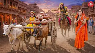 बाल कान्हा कंस का सारा माखन लेकर भाग गए || यशोमती मईया के नंदलाला || Shree Krishan leela