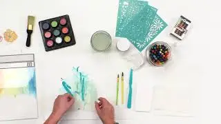 Vicki Boutin Pigment Powders- Watercolor Kissing Technique