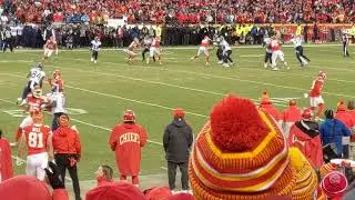 Chiefs clinch the AFC Championship (view from the Lower Level stands)