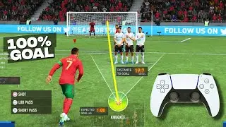 FIFA 23 NEW FREEKICKS | RONALDO FREE KICK  #shorts