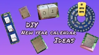 DIY New year calendar ideas #diy #newyearcraft #diycalendar #craft 