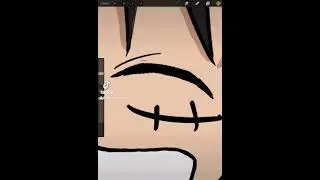 luffy from one piece #digitalart #onepieceart #luffyonepiece #fanart #animeart 