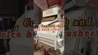 Corn cob and rice husk crusher