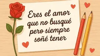 Nunca Imaginé Encontrarte Así: Eres Ese Amor Que No Busqué Pero Siempre Soñé Tener